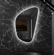 LED Backlite Irregular Bathroom Wall Mirror