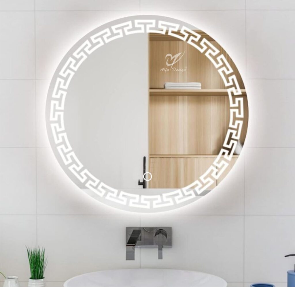 LED Round Eternal Wall Mirror Frontlite
