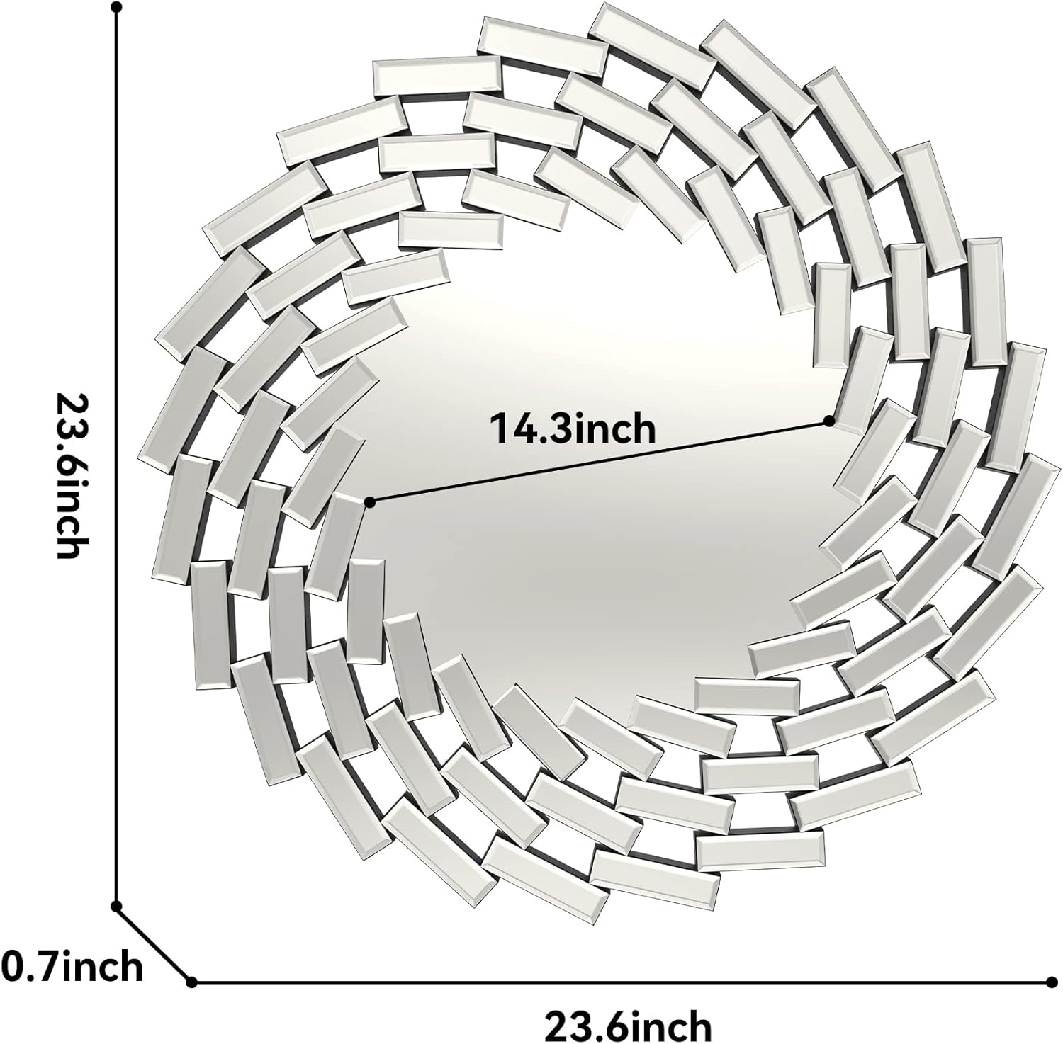 Venetian Wall Mirror Round Decorative