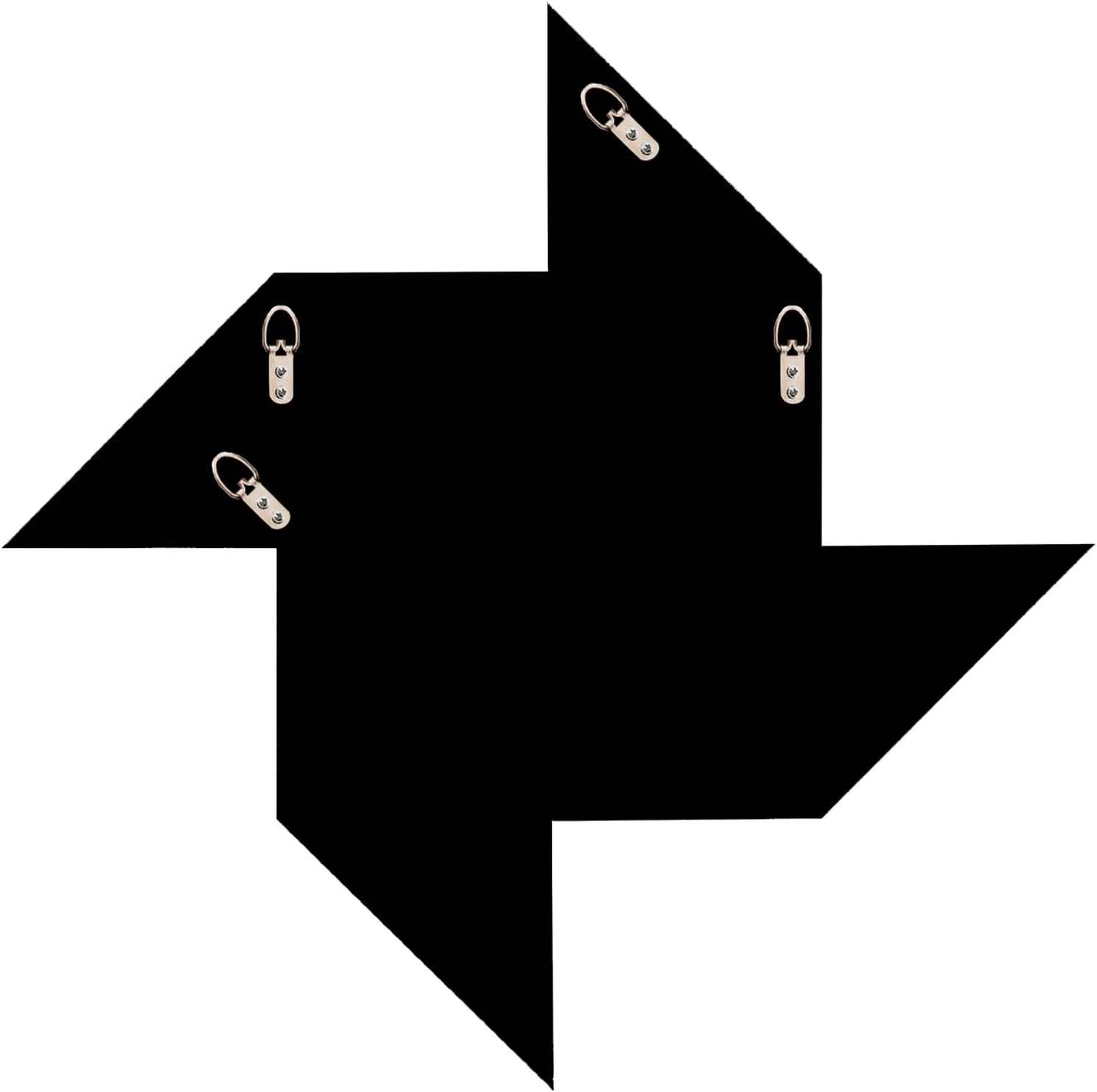 Diamond Decorative Mirrors Pinwheel Shape (15.6”x15.6”)