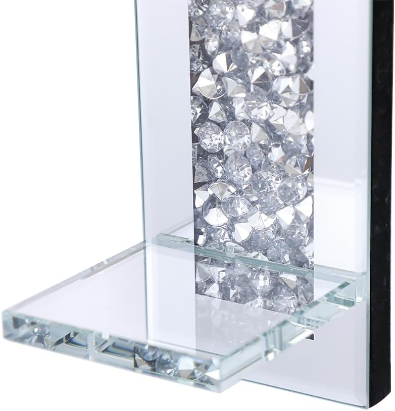 Crystal Cross Diamond Wall Candle Holder Set of 2