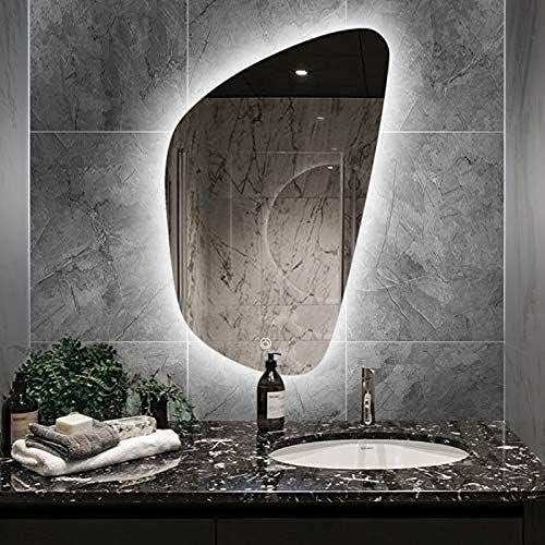 LED Backlite Irregular Bathroom Wall Mirror