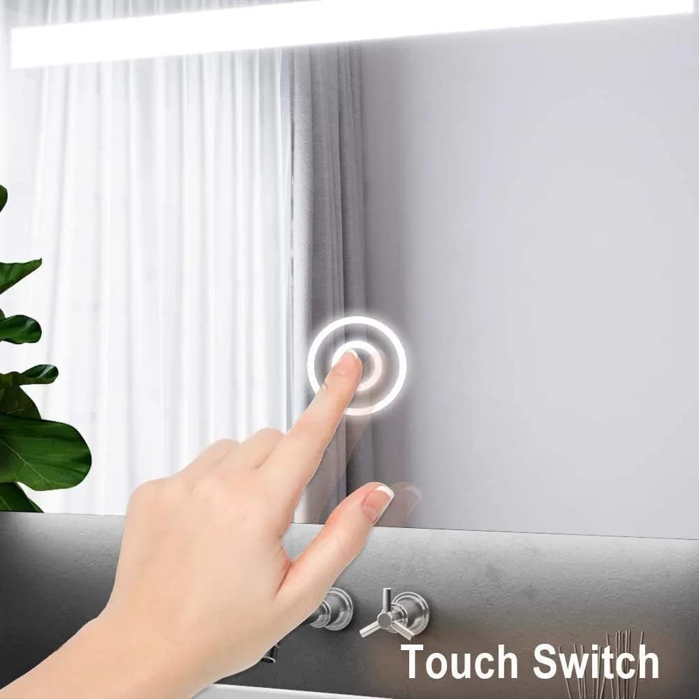 LED Round Anti-Fog Frontlite Mirror Wave