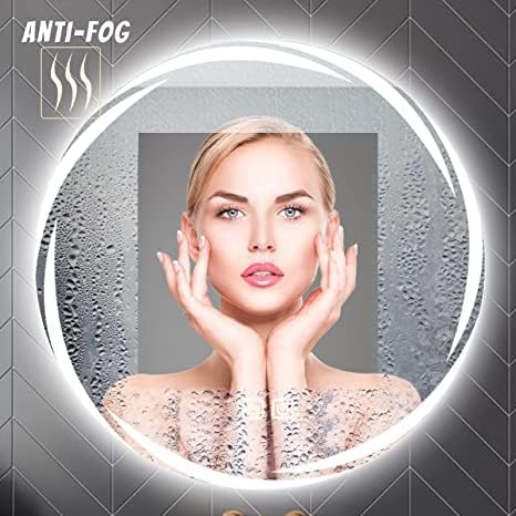 LED Round Anti-Fog Frontlite Mirror Wave