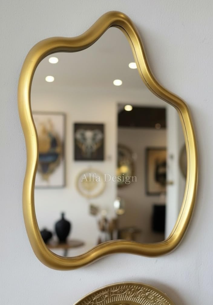 Vintage Irregular Antique Mirror