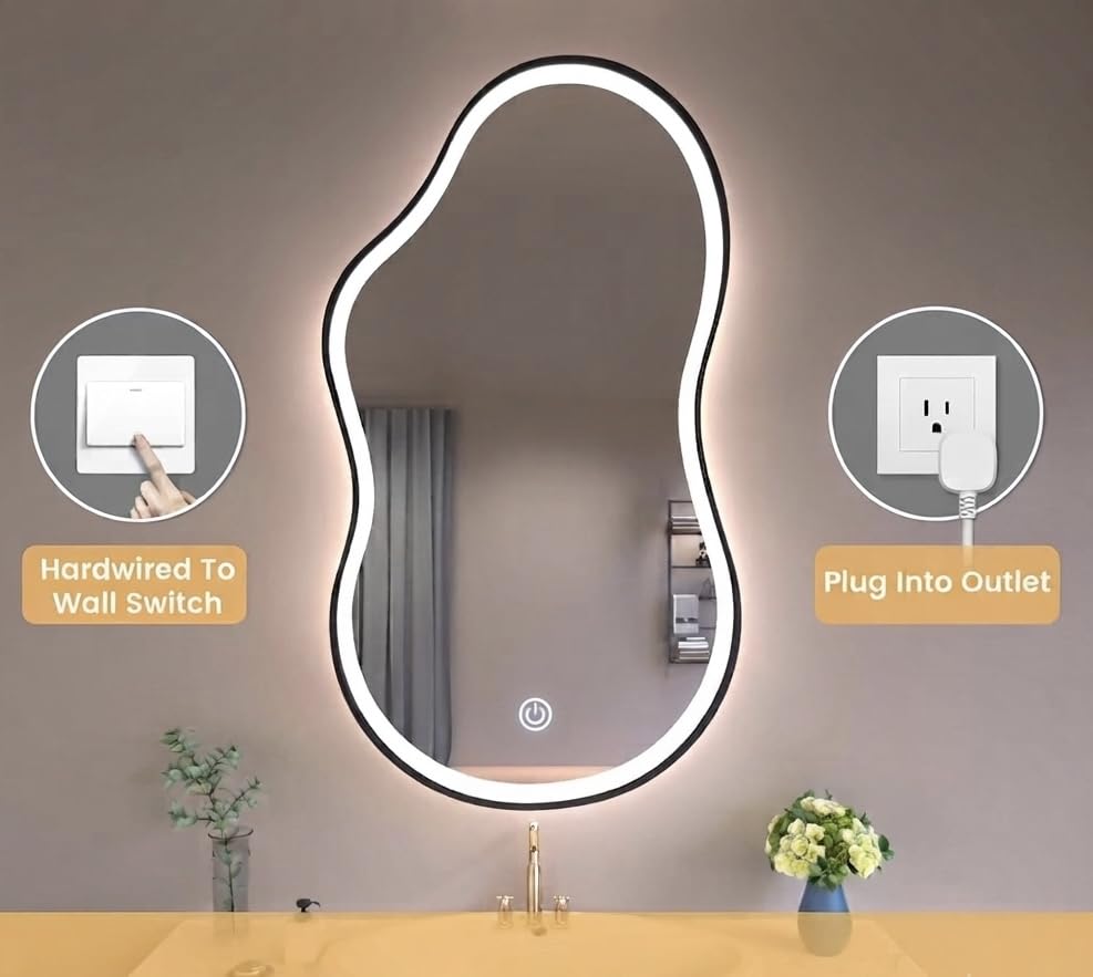 LED Cloud Framed Wall  Mirror