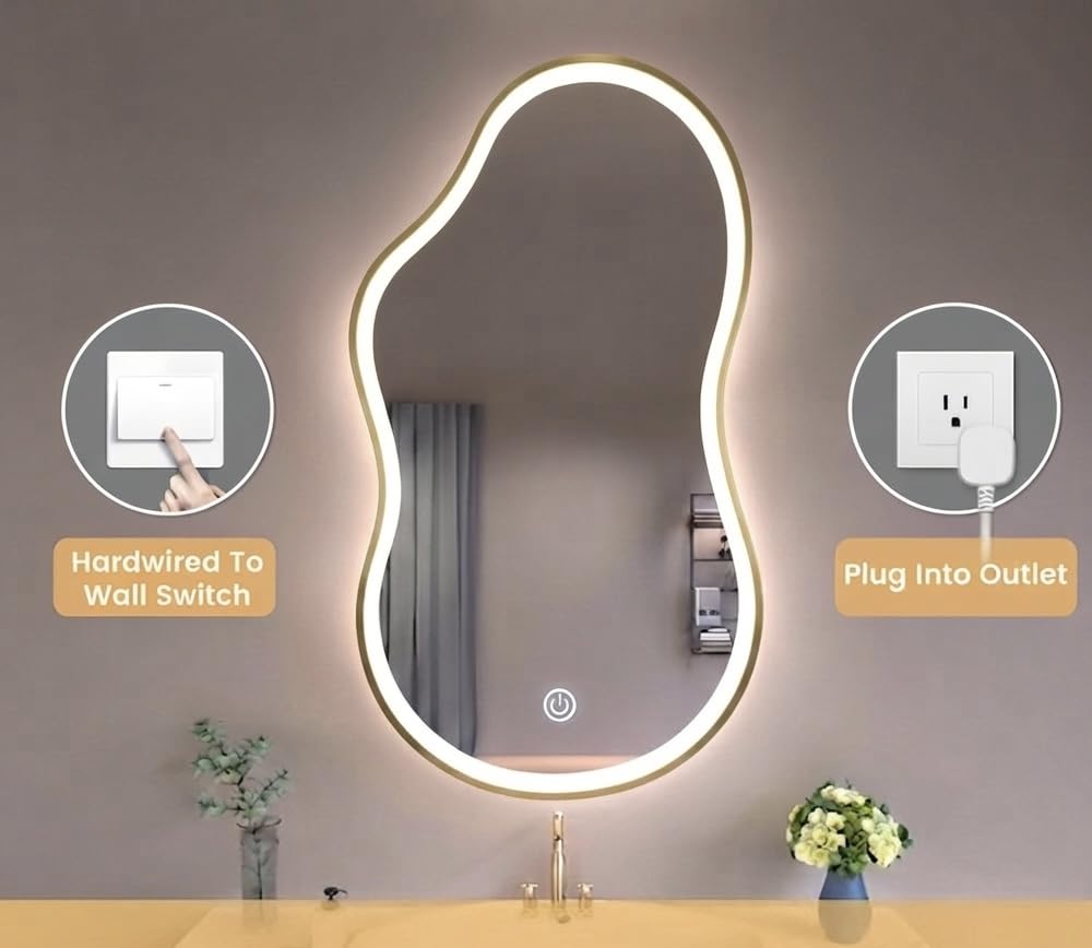 LED Cloud Framed Wall  Mirror