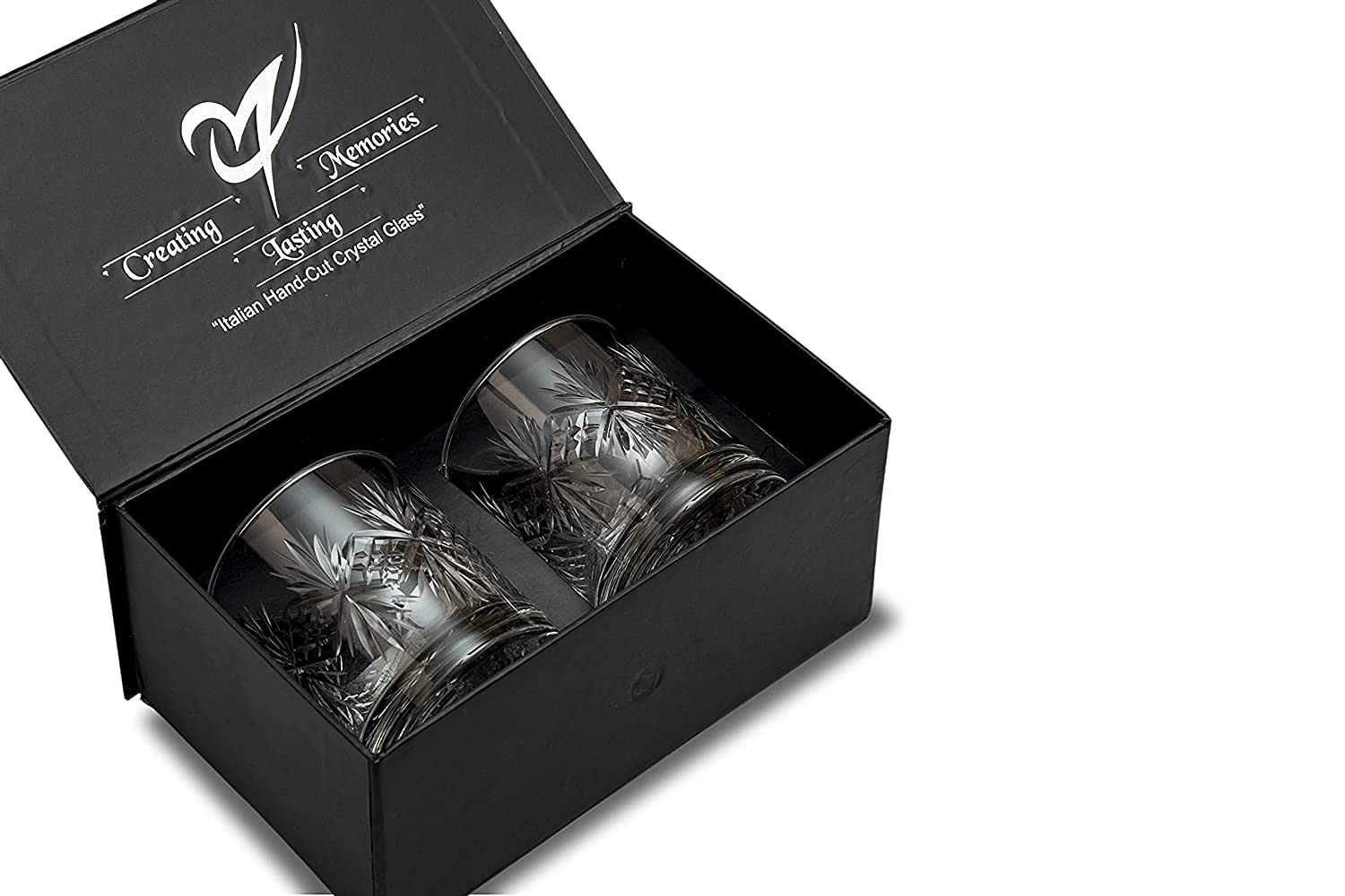 Whiskey Glasses,Set of 2, (290ml) , Turkish Hand Made Design Glasses