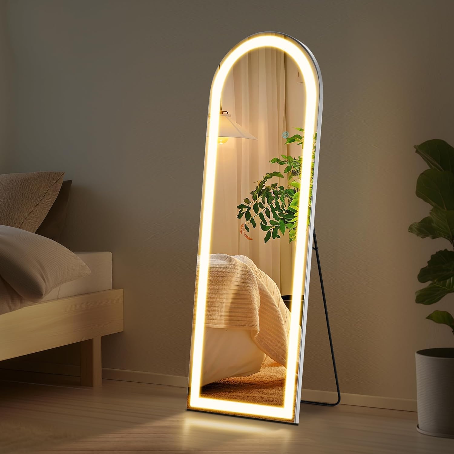 Arch Full Length Mirror with LED Lights