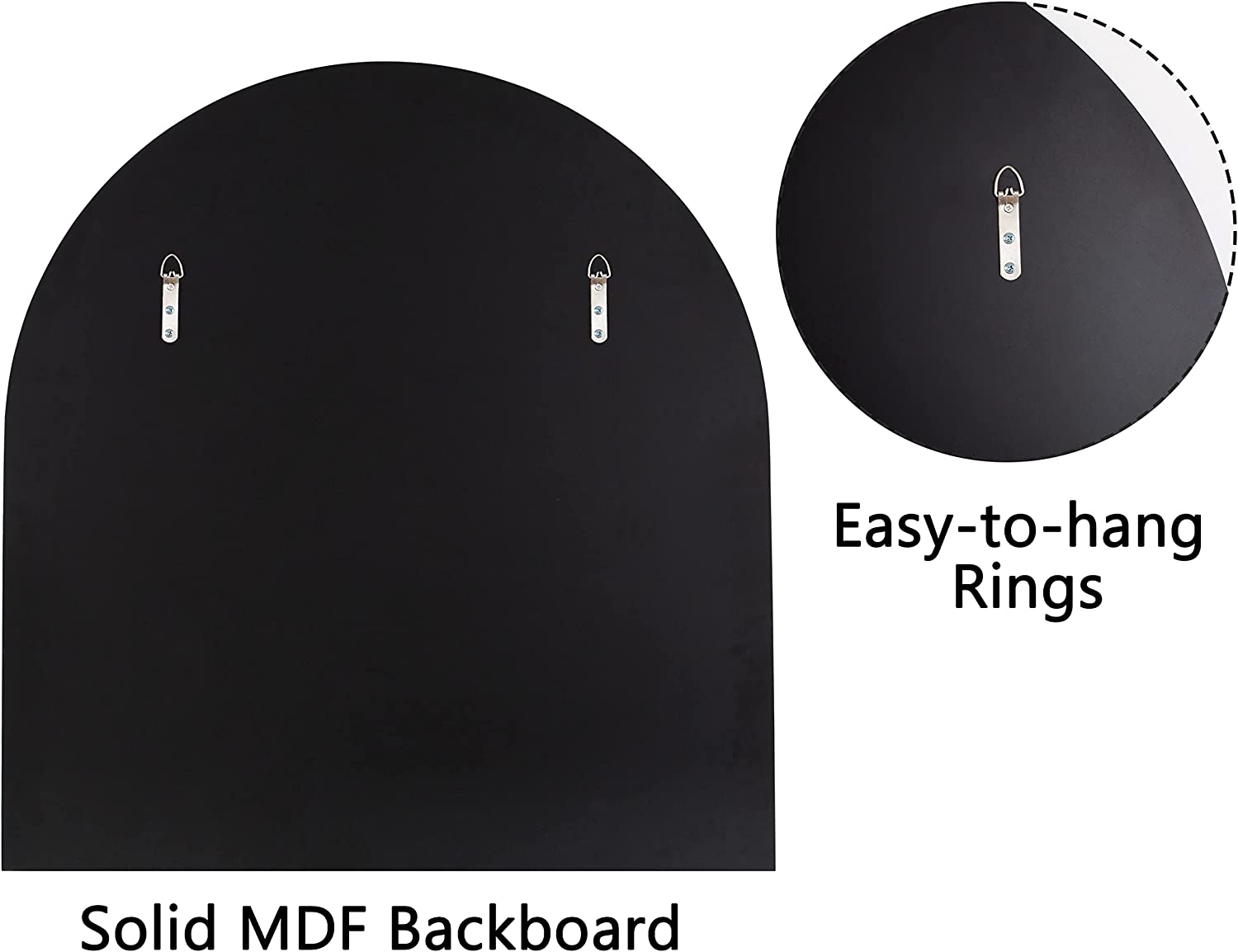 35.4" Console Table and Wall Mirror Set