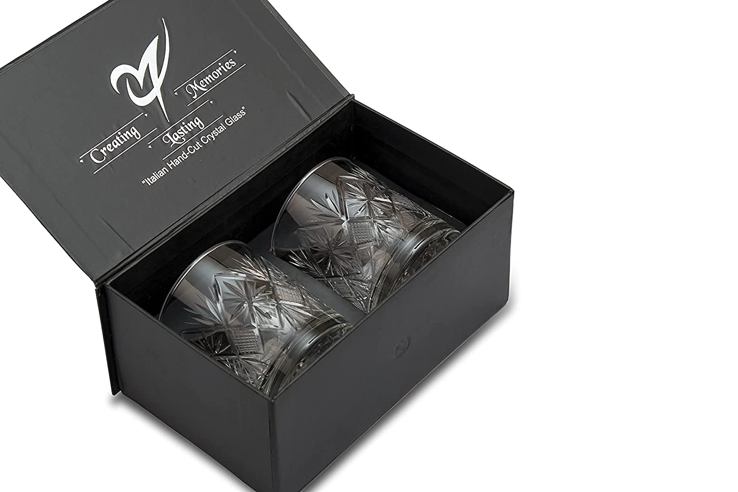 Whiskey Glasses,Set of 2, (290ml) , Turkish Hand Made Design Glasses