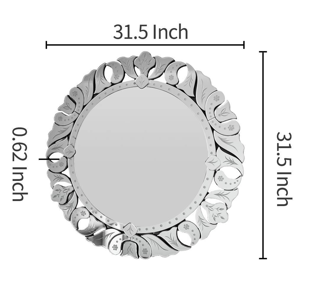 Wall Circle Venetian Round Mirror 31.5" inch