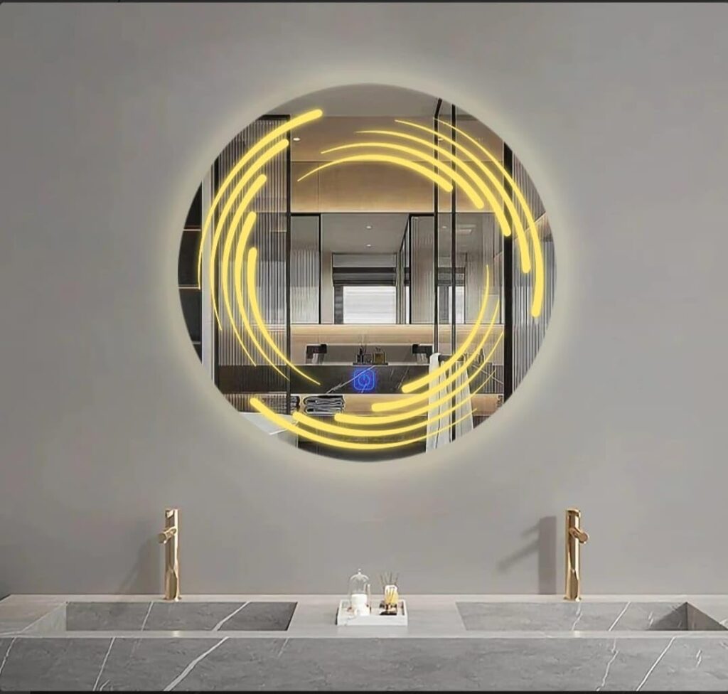 LED Round Frontlite Mirror