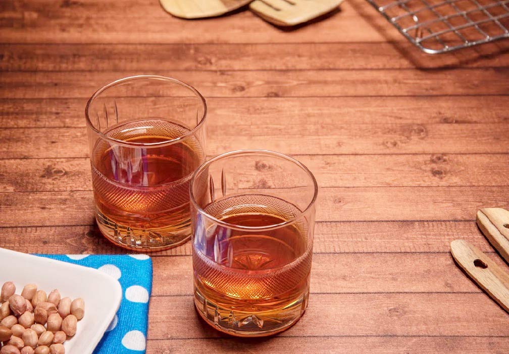 Whiskey Glasses,Set of 2, (290ml) , Turkish Hand Made Design Glasses