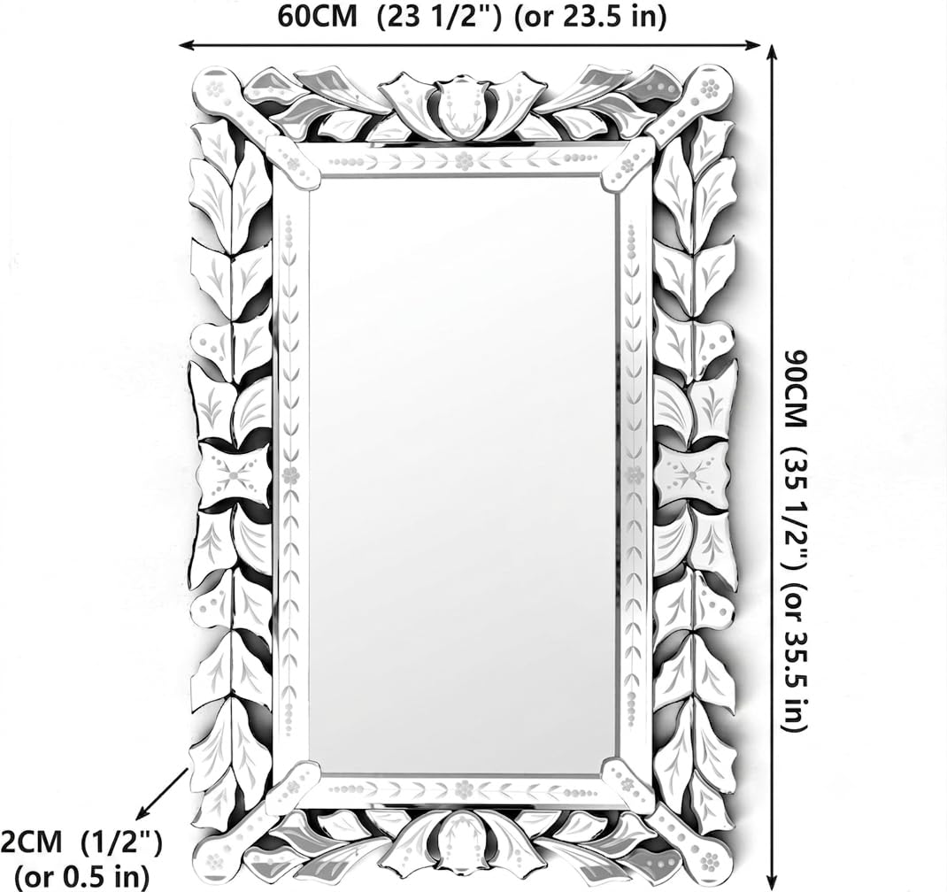 Envy Rectangular Venetian Wall Mirror