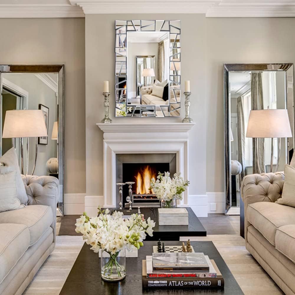 3D Decorative Wall Mirror 36" x 24"