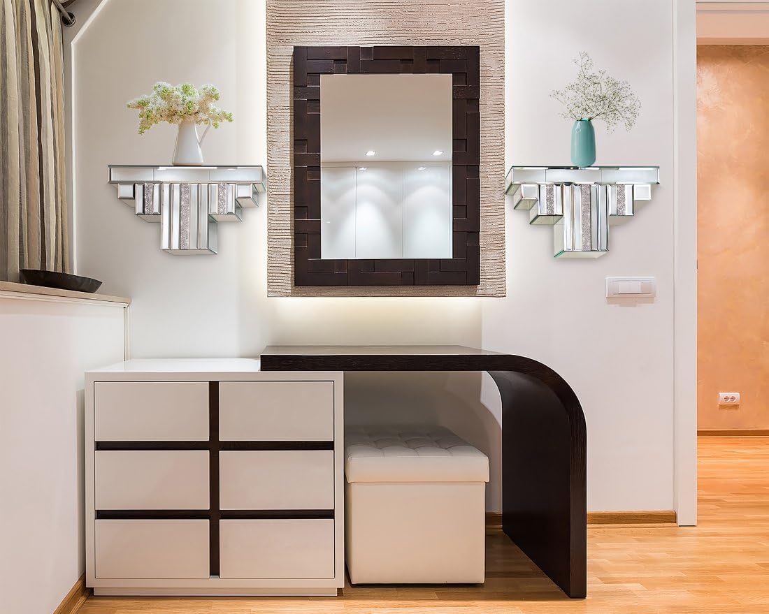 Mirrored Floating Shelves Wall Mounted