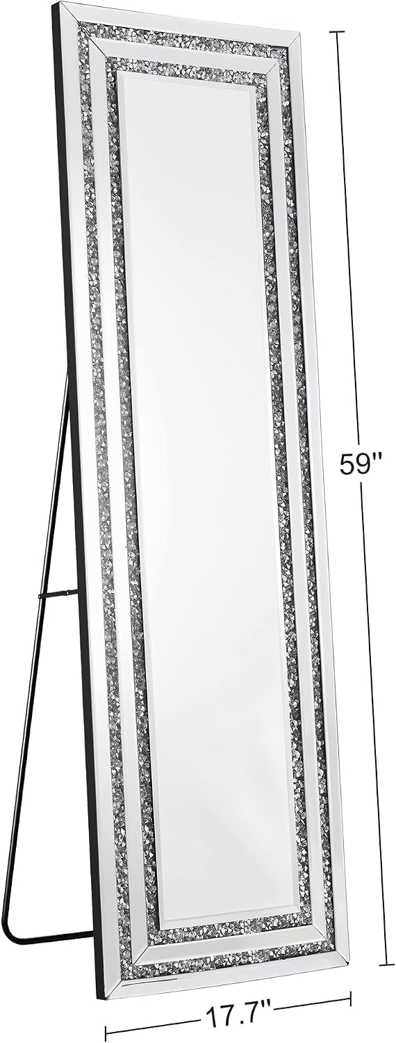 Diamond Crush Full-Length Standing Mirror