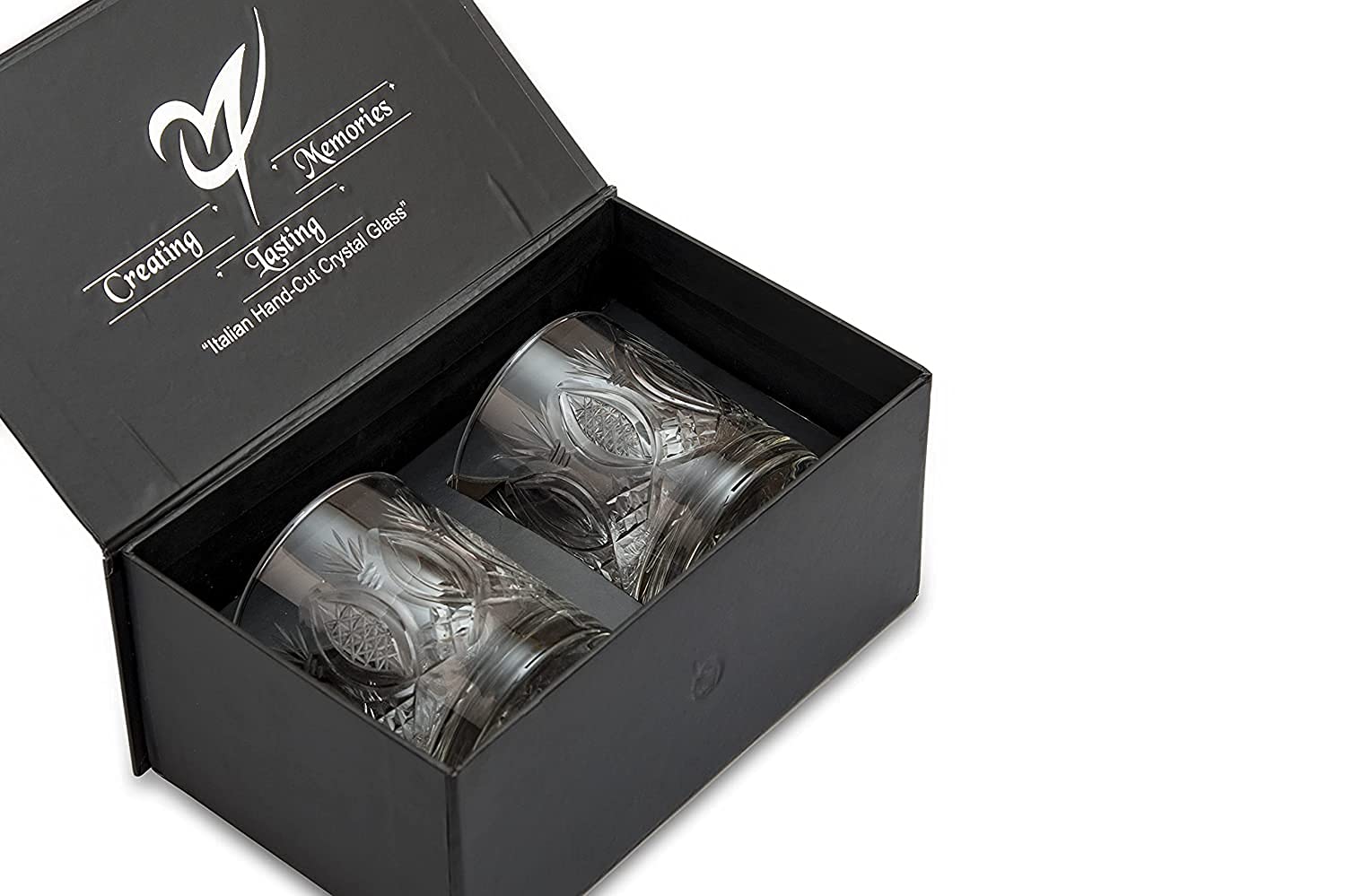 Whiskey Glasses,Set of 2, (290ml) , Turkish Hand Made Design Glasses