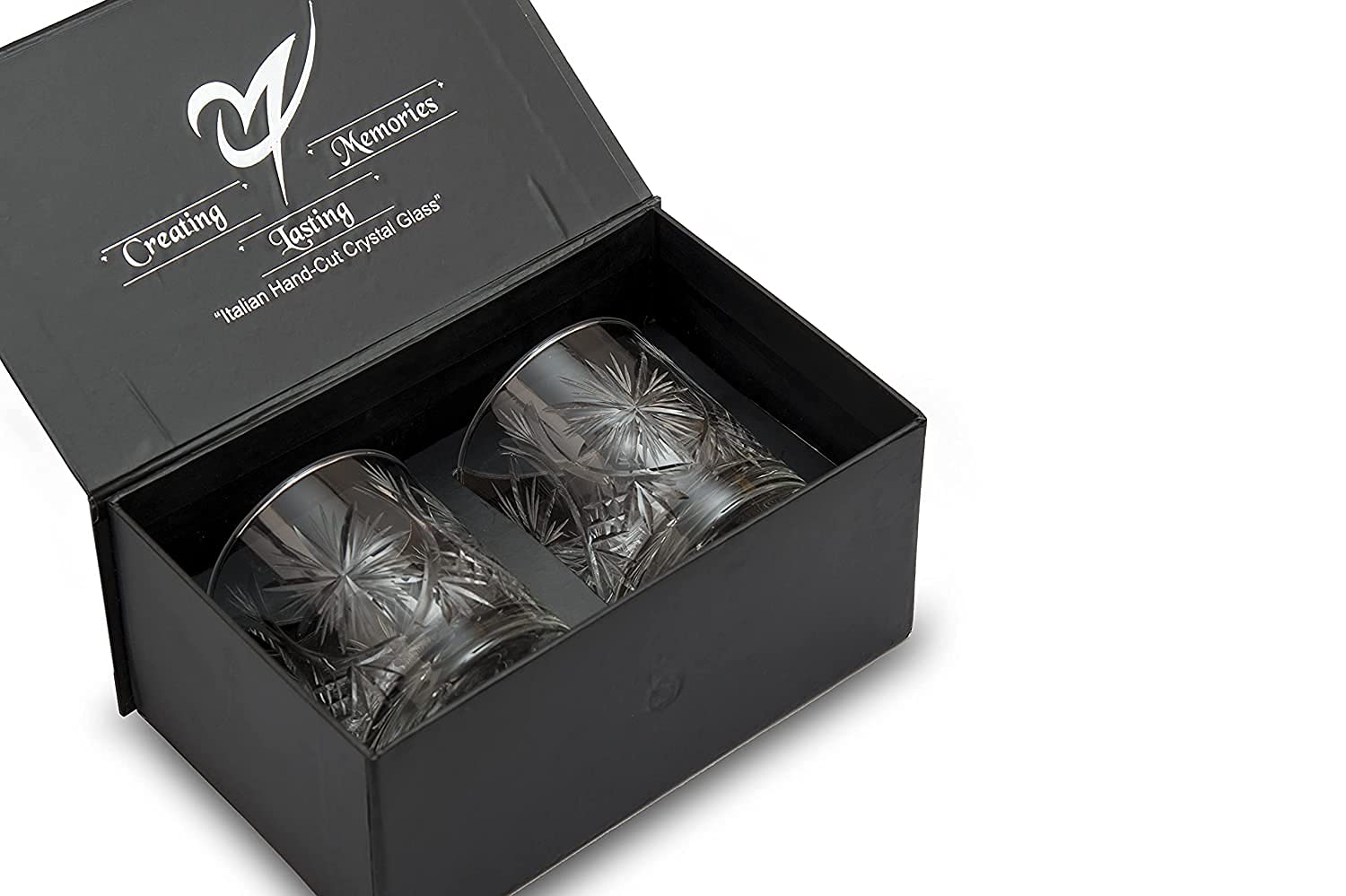 Whiskey Glasses,Set of 2, (290ml) , Turkish Hand Made Design Glasses