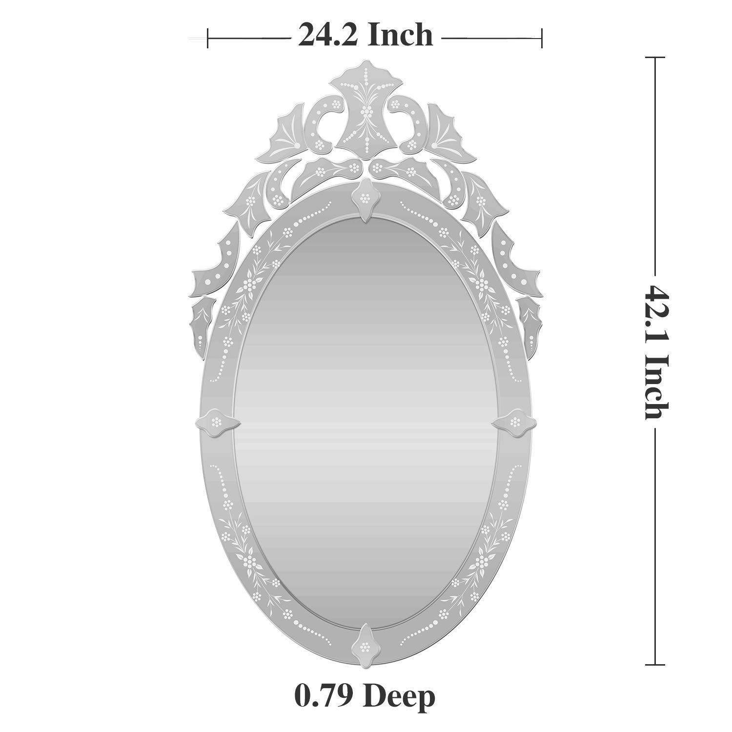 Hub Wall Venetian Mirror Oval