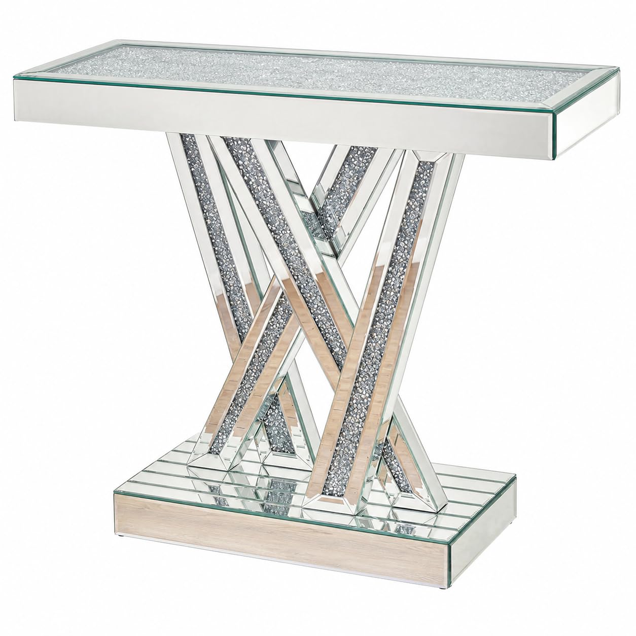 Inlay Diamond Crush Console Table