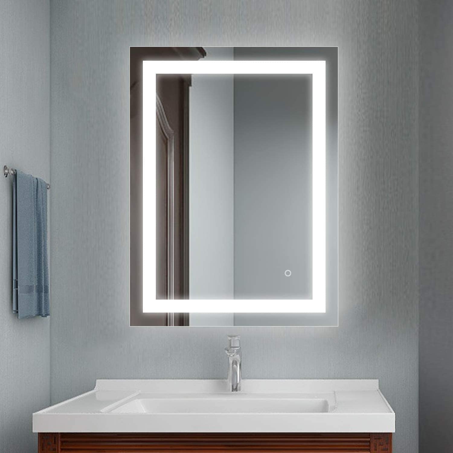 LED Rectangular Frontlite Bathroom Mirror