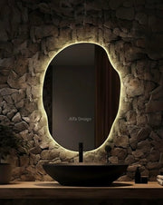 LED Irregular Bathroom Wall Mirror