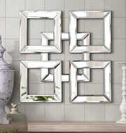 Square Shaped Wall art mirror 11.5 x 11.5 (Pack of 2)
