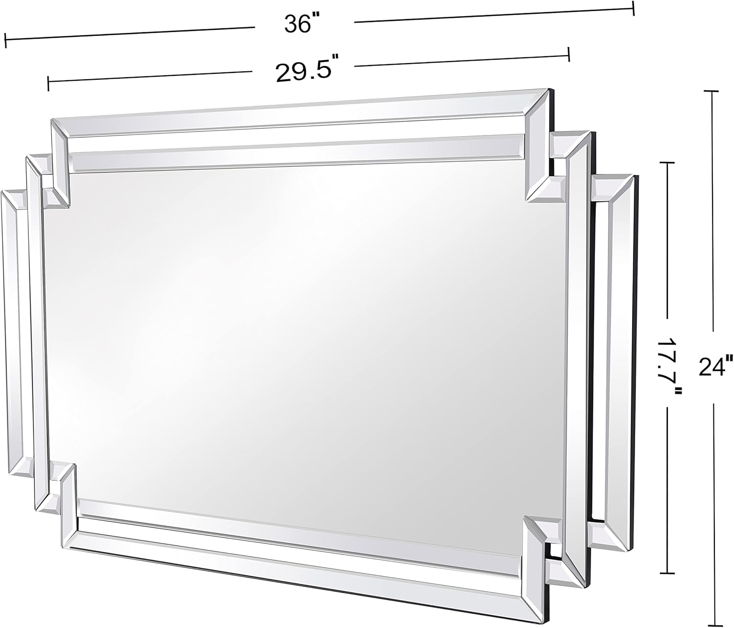 Autdot Decorative Mirror for Wall Decor