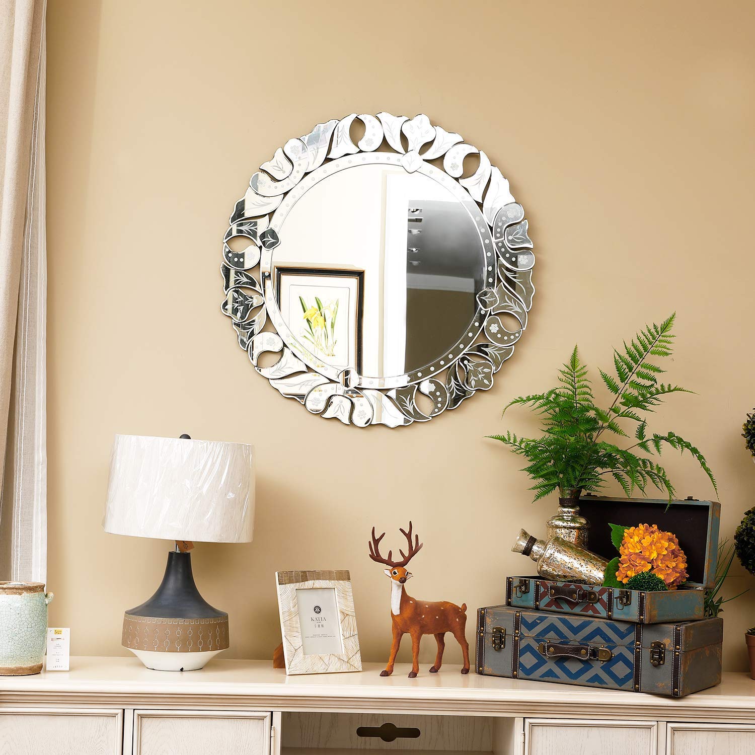 Wall Circle Venetian Round Mirror 31.5" inch