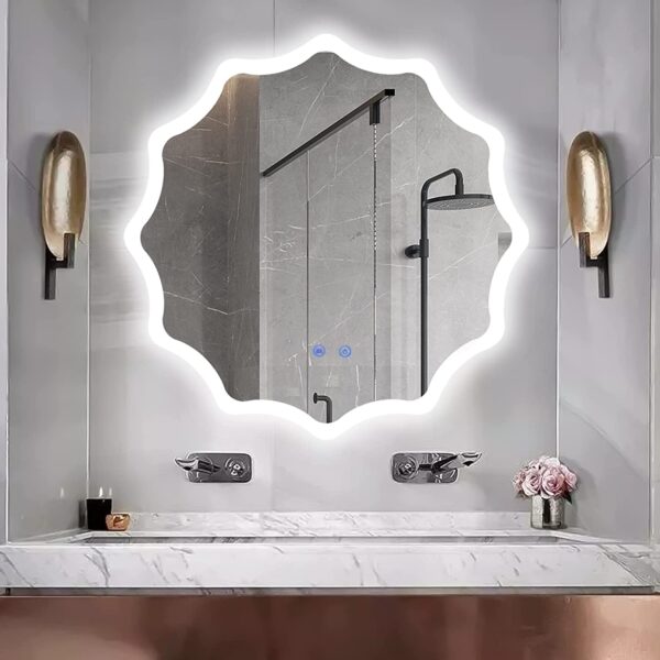 LED Round Front and Backlite Mirror