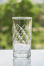 Hand Made Design Istanbul | Drink| Milk | Wine |Beer | Water & Juice Glass (Set of 2)(350 Ml) with Luxury Box