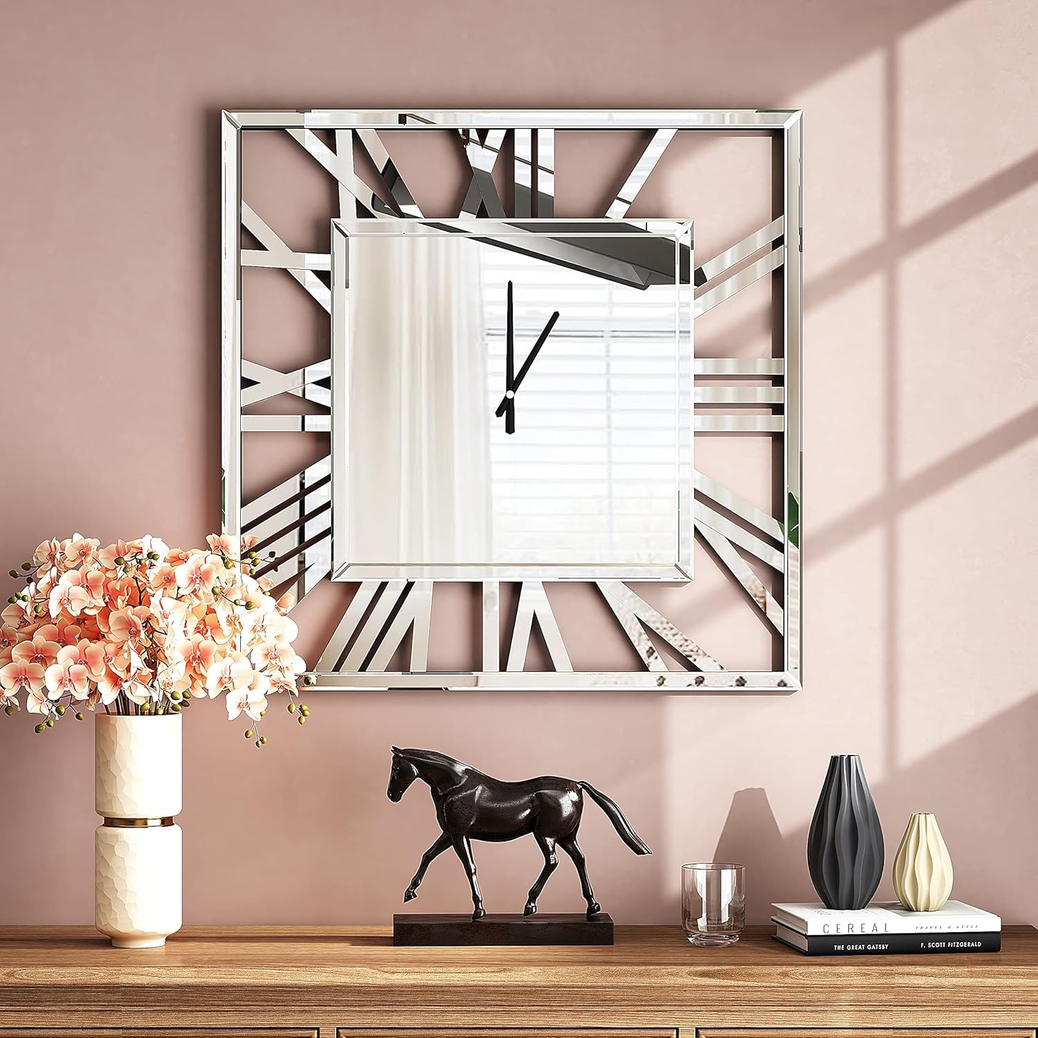 Decorative Mirror Wall Clocks, 24 Inch
