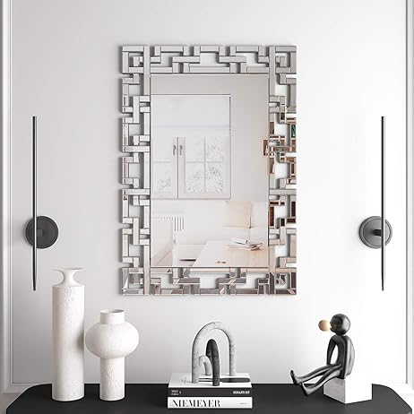 Contemporary Console Table with Mirror