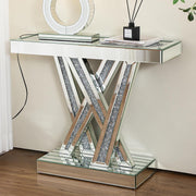 Inlay Diamond Crush Console Table