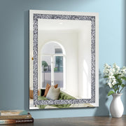 Rectangular Diamond Crush Crystal Mirror