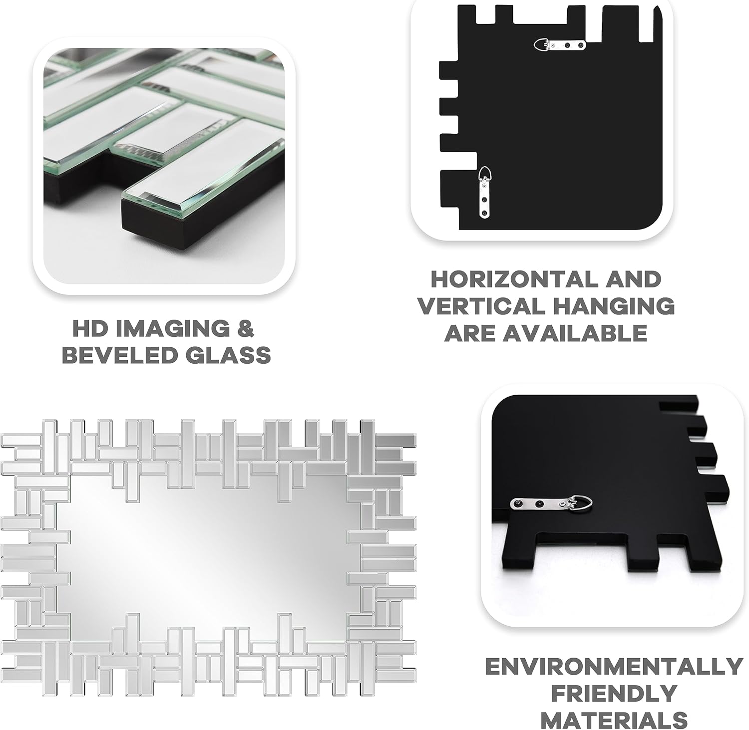 Liner Contemporary Decorative Wall Mirror