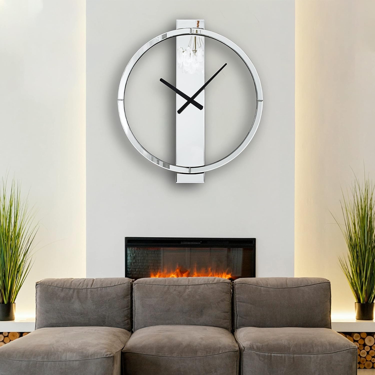 Decorative Mirror Wall Clocks, 24 Inch