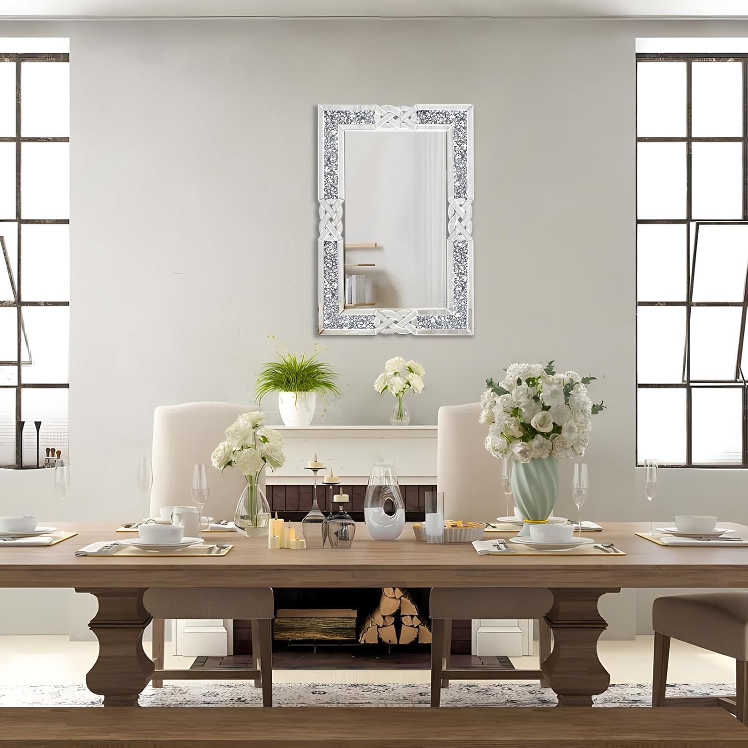 Ties Diamond Crush Crystal Mirror