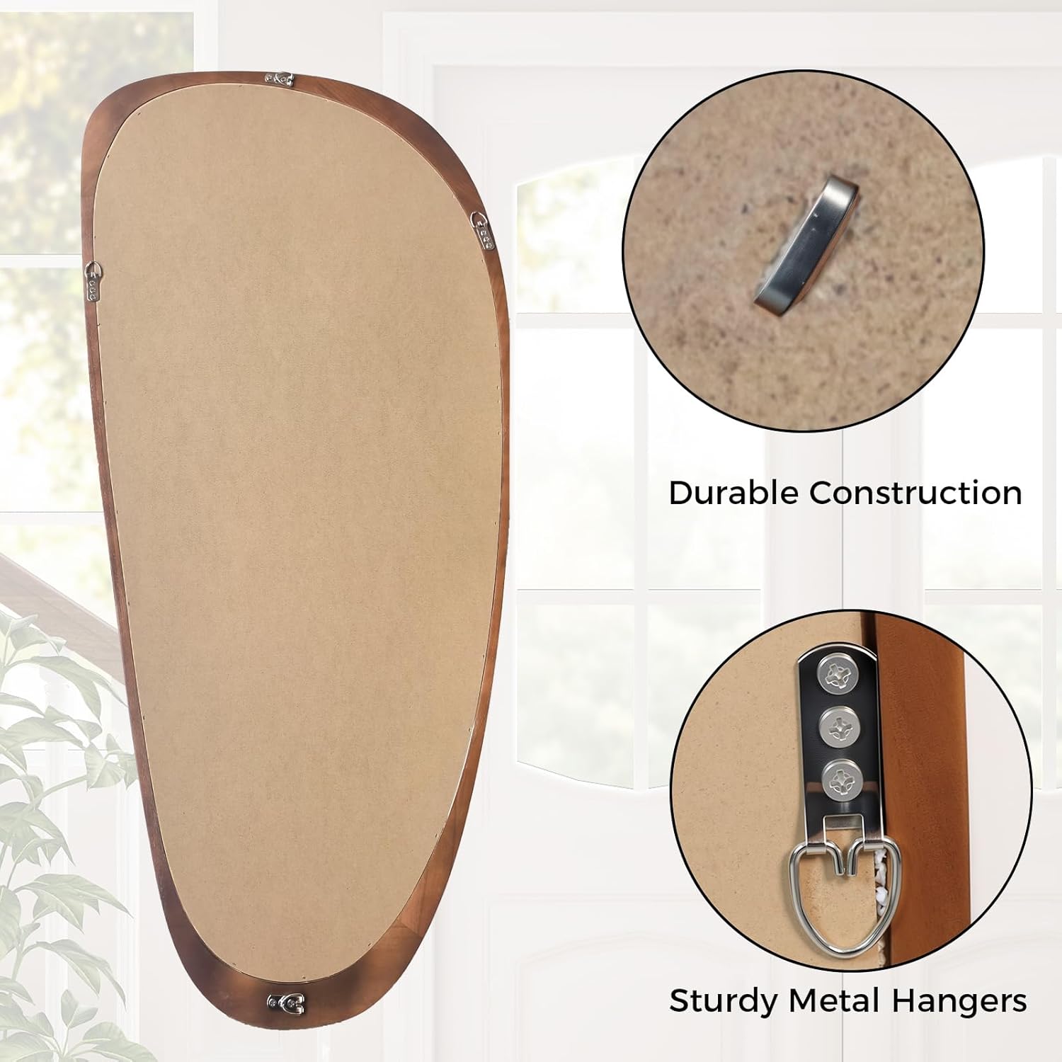 Asymmetrical Mirror, 48"x22" Irregular Mirror Full Length