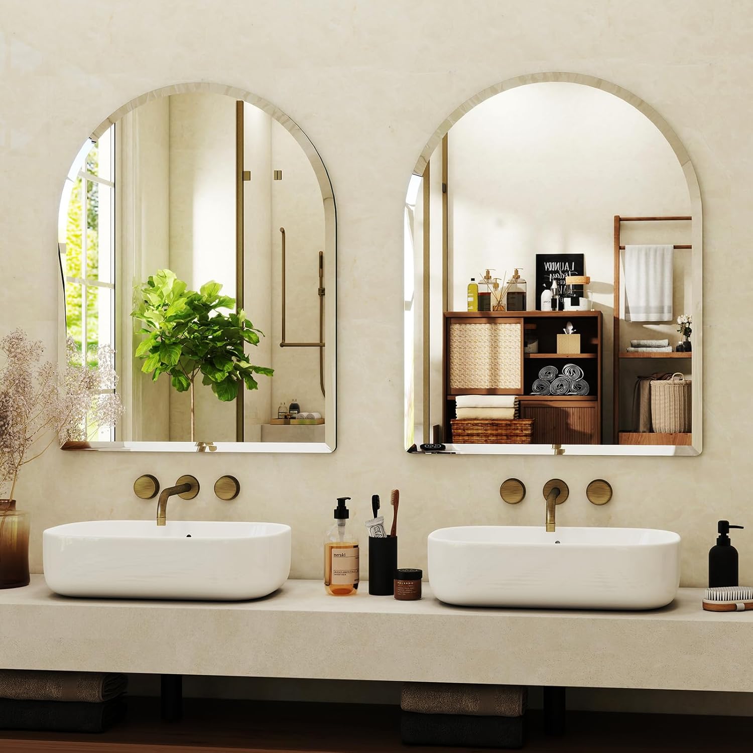 Frameless Bathroom Wall Mirror