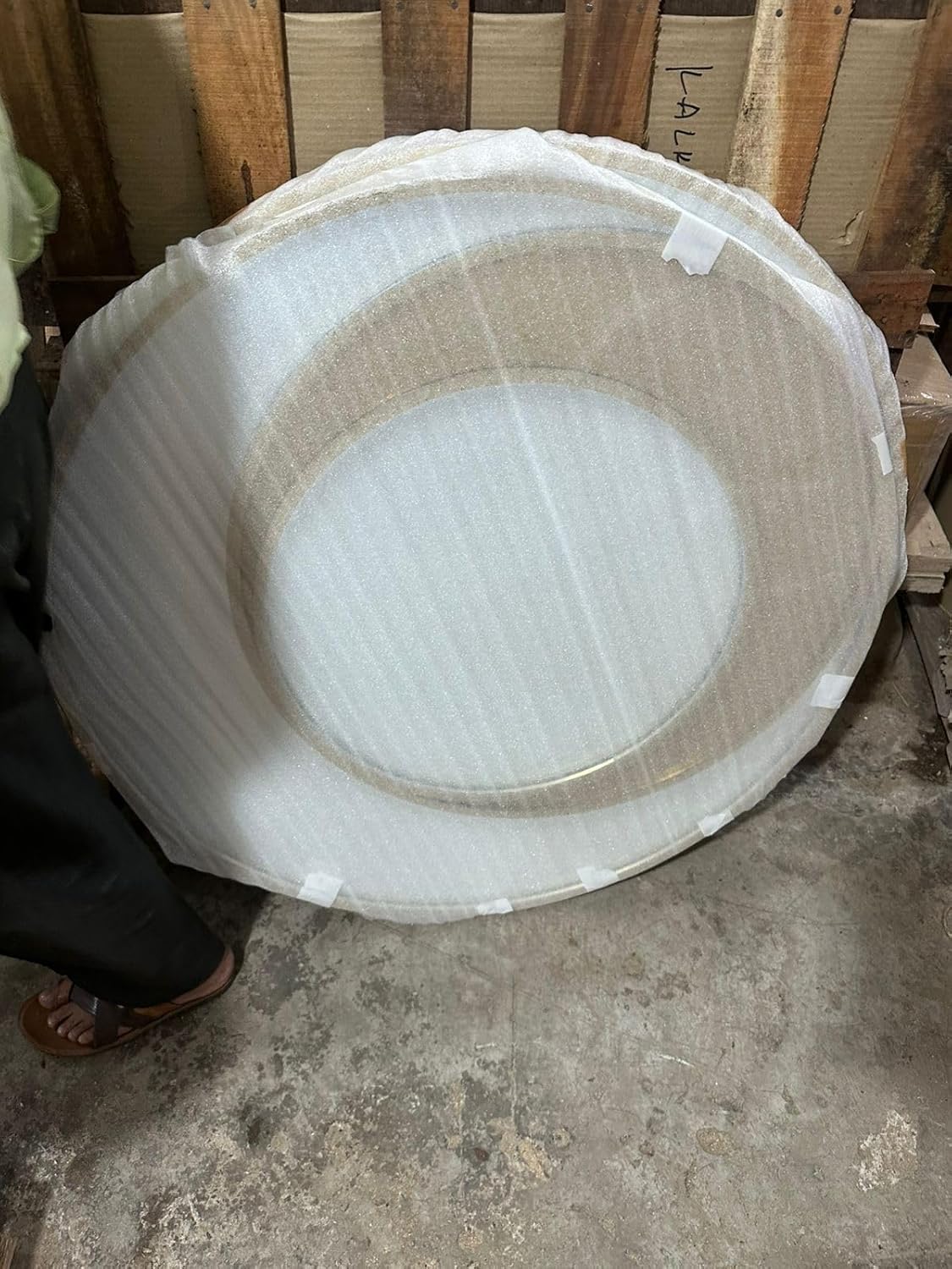 SS PVD Coated Gold Multilayer Wall Mirror