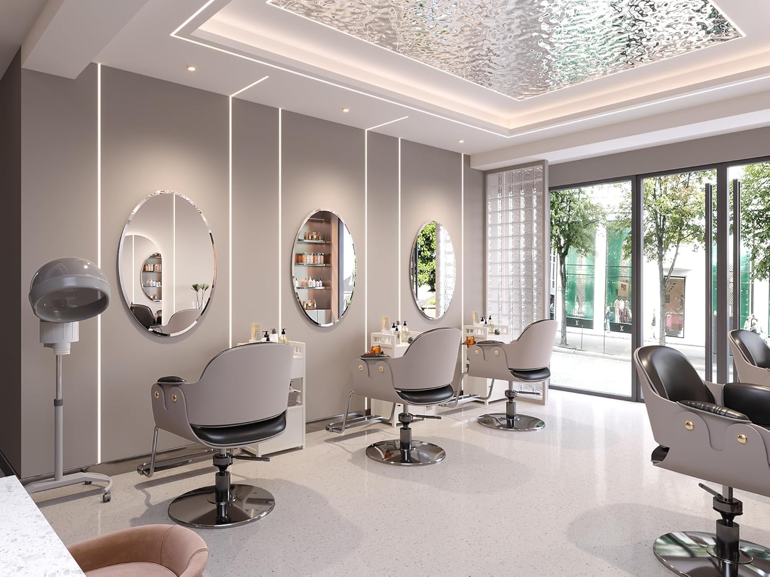 Frameless Bathroom Oval Mirror