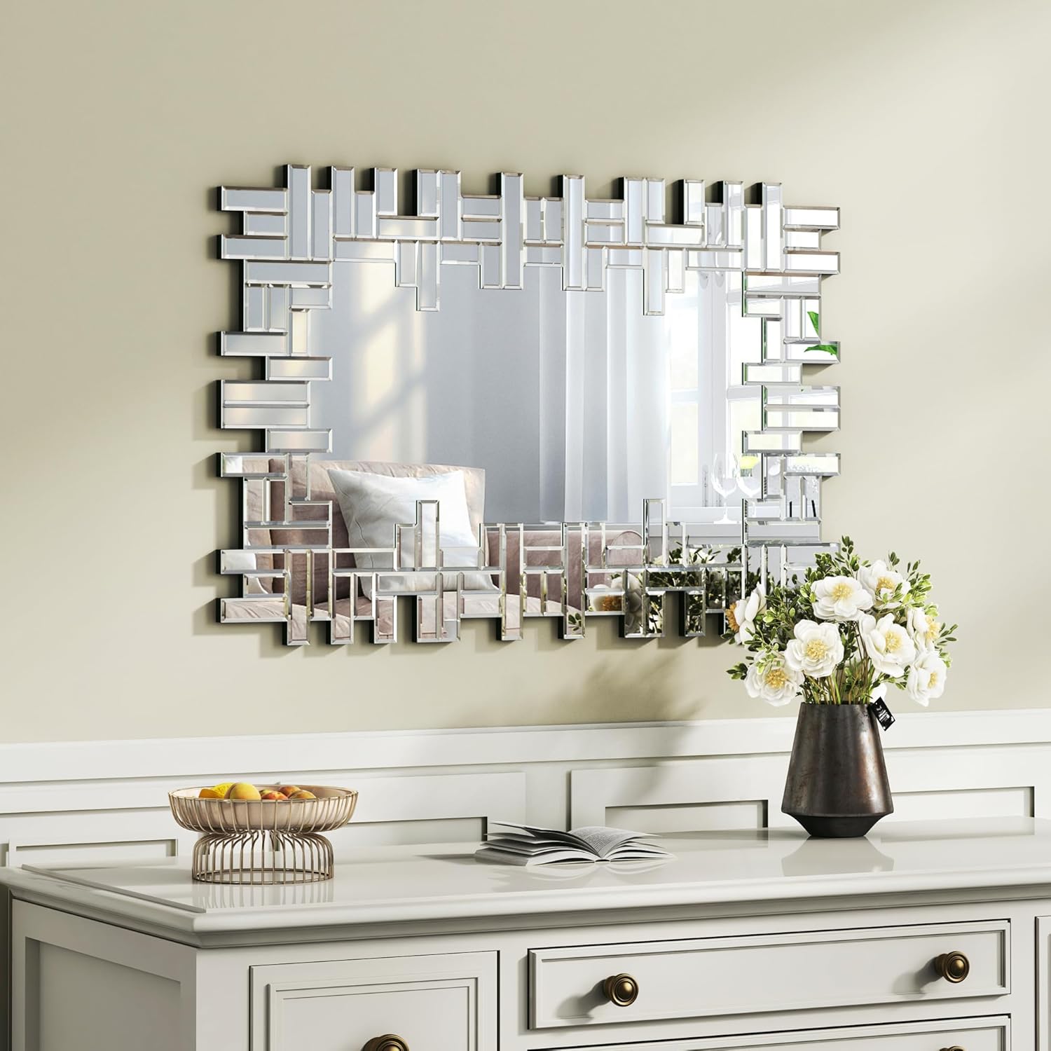 Liner Contemporary Decorative Wall Mirror