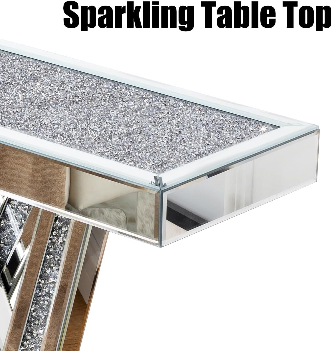 Inlay Diamond Crush Console Table