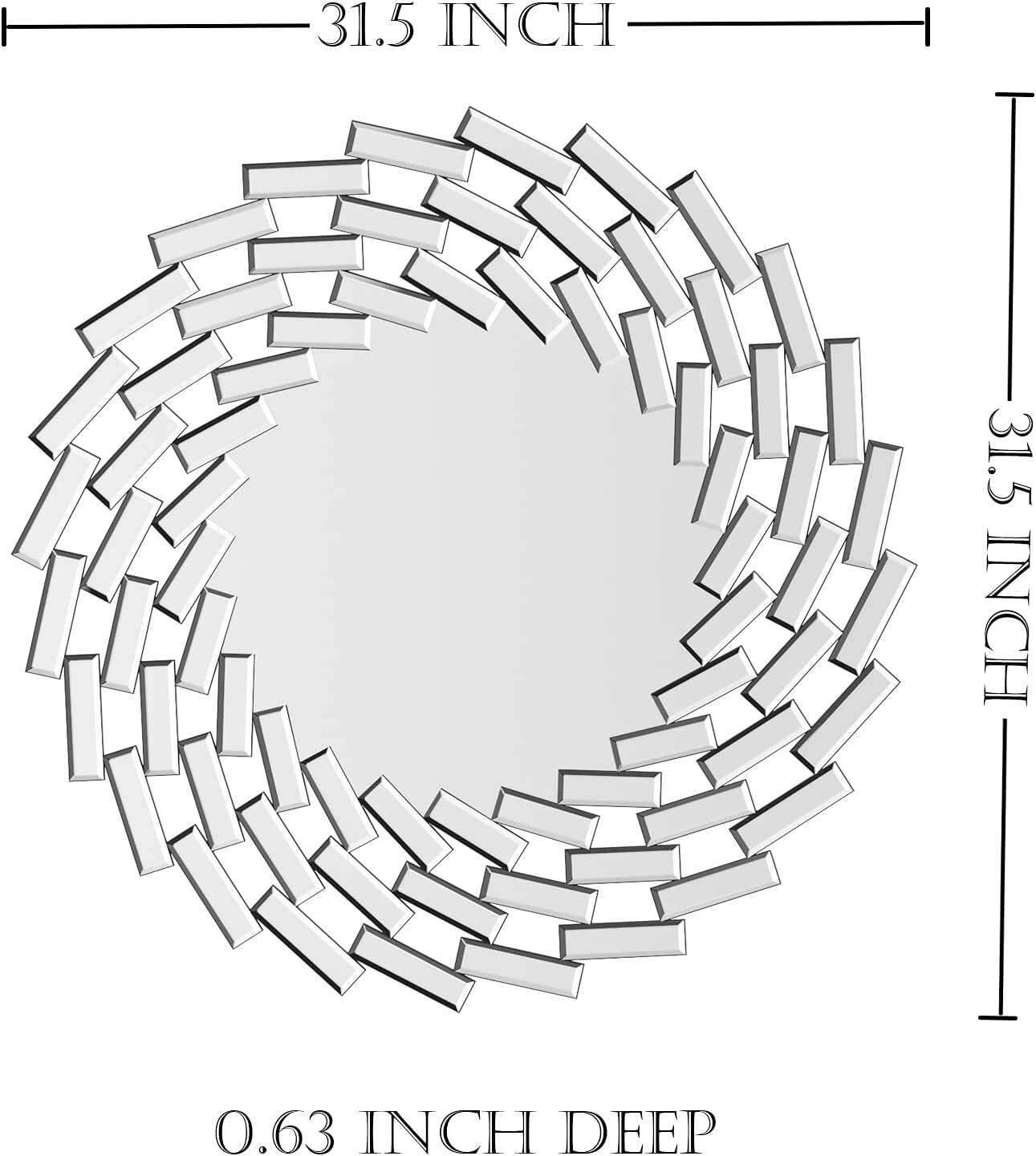 Venetian Wall Mirror Round Decorative