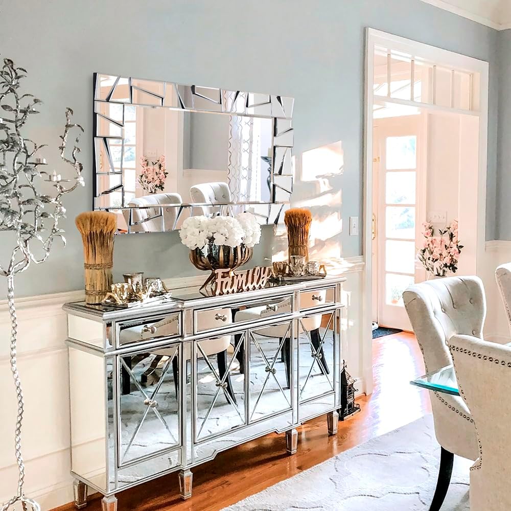 3D Decorative Wall Mirror 36" x 24"