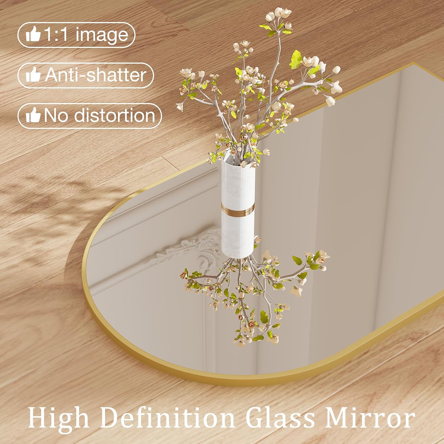Metal Black Framed Wall Arch Mirror