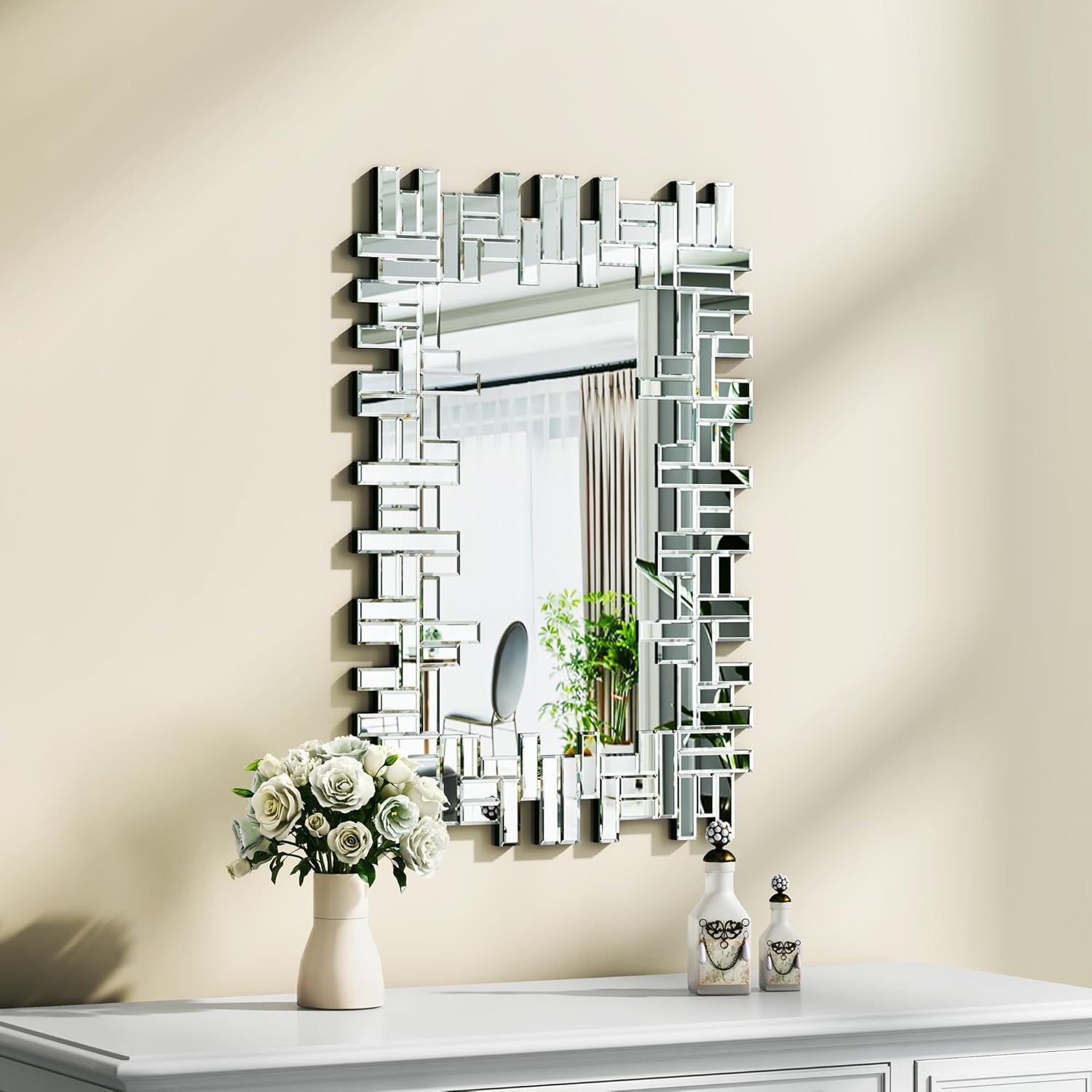Liner Contemporary Decorative Wall Mirror